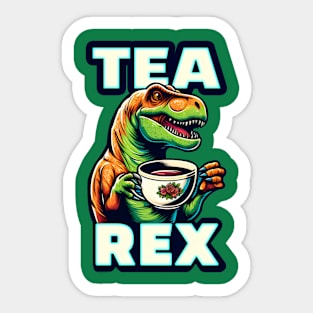 Tea Rex Sticker